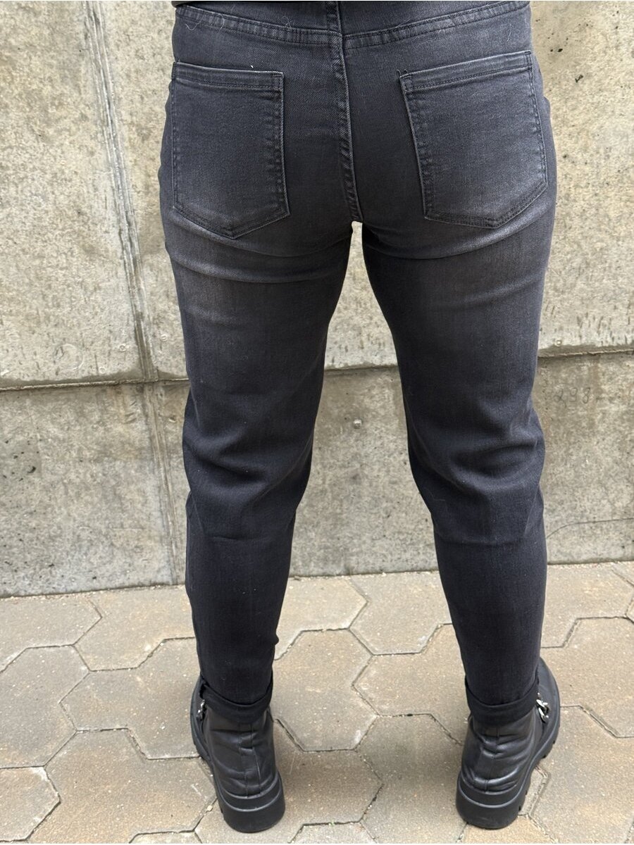 Mom Fit džinsai -5kg F612-17 TITANO 2