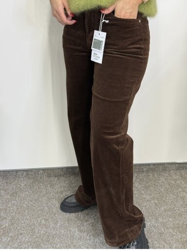 Velveto kelnės  WIDE LEG 776-60