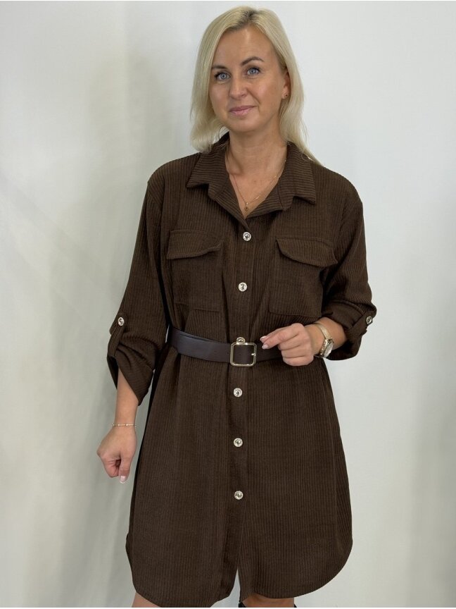 Velvetinė suknelė 4198
