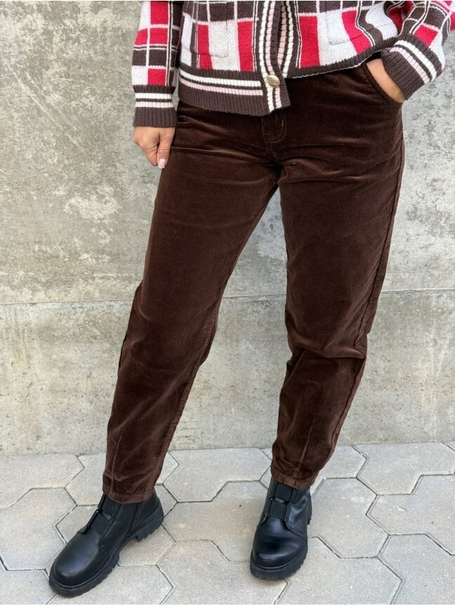 Velvetinės kelnės 7125-6R 2
