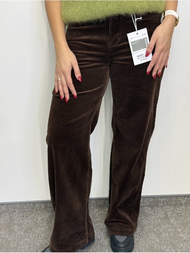 Velveto kelnės  WIDE LEG 776-60