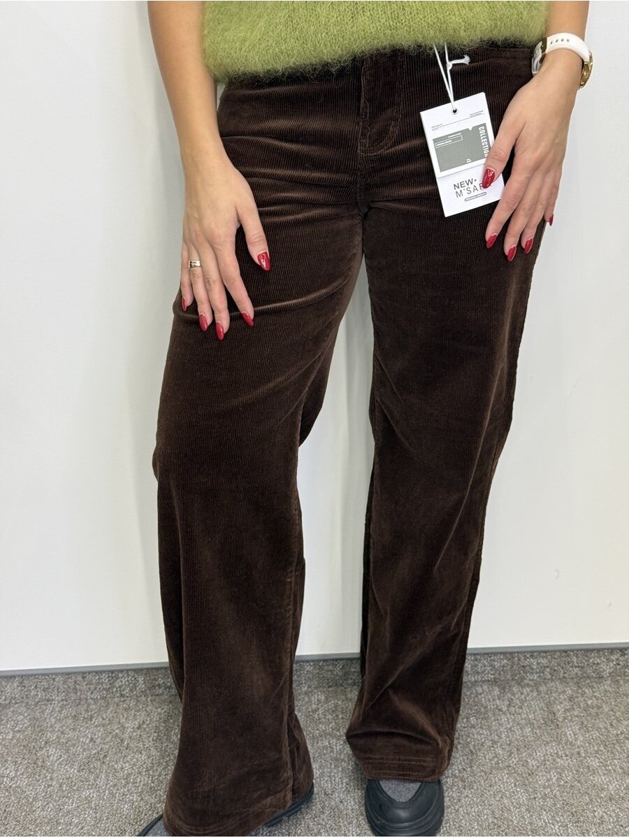 Velveto kelnės WIDE LEG 776-60 Velveto kelnės WIDE LEG 776-60